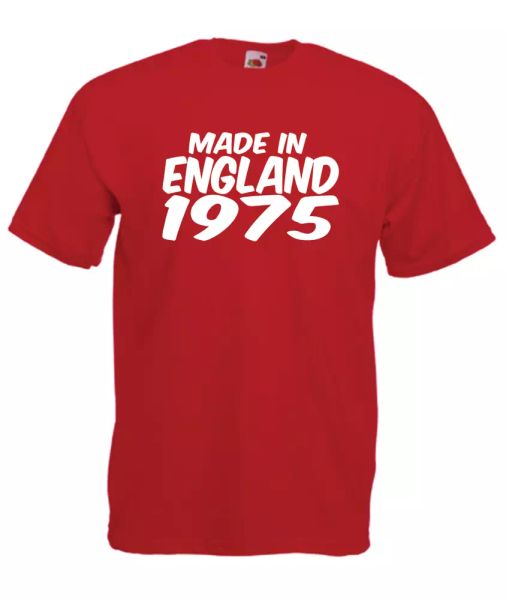 made in england 1975 45 xmas gift idea mens women t shirts multi-color s-2xl, White;black
made in england 1975 45 xmas gift idea mens women t shirts multi-color s-2xl, White;black