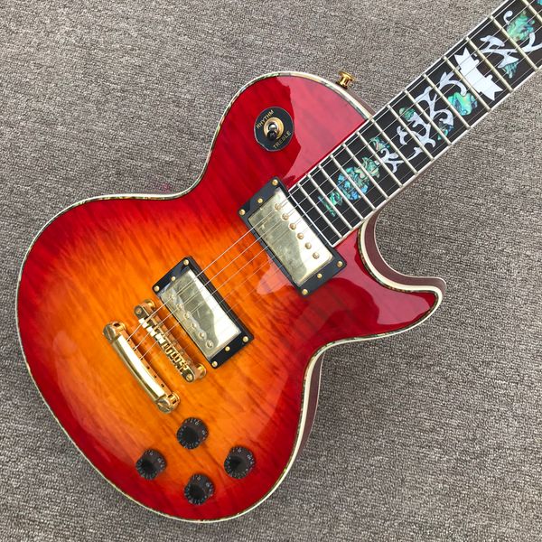 2022rosewood fingerboard electric guitar, abalone flower inlaid fingerboard, abalone binding & back
2022rosewood fingerboard electric guitar, abalone flower inlaid fingerboard, abalone binding & back