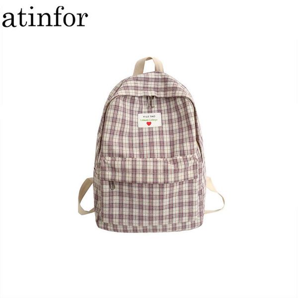 backpack casual cotton women plaid lady fashion korean college style schoolbag for teenage girls travel
backpack casual cotton women plaid lady fashion korean college style schoolbag for teenage girls travel