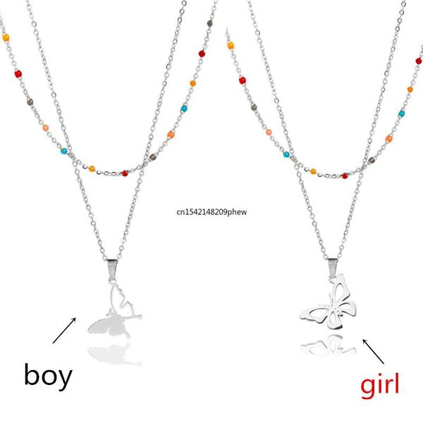 pendant necklaces engagement jewelry stainless steel necklace for women man hollow butterfly choker gift, Silver 
pendant necklaces engagement jewelry stainless steel necklace for women man hollow butterfly choker gift, Silver