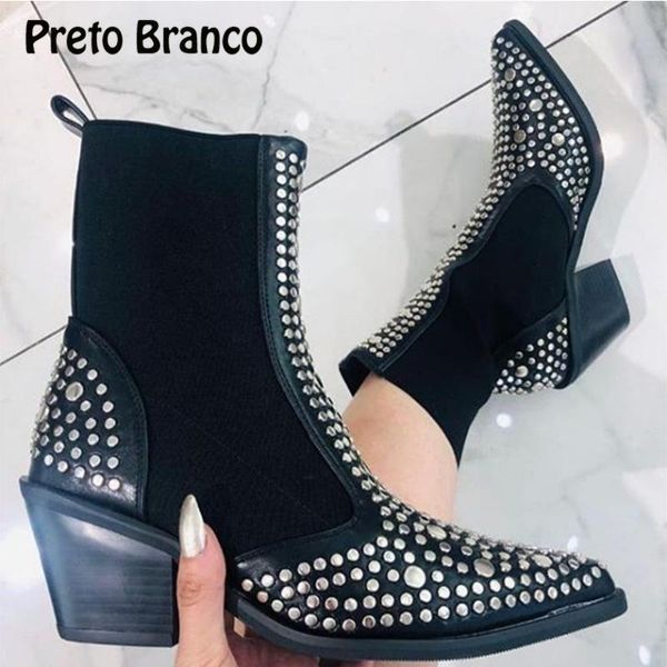 boots preto branco autumn and winter women's pointed toe denim style large size rivet elastic shoes gyy, Black
boots preto branco autumn and winter women's pointed toe denim style large size rivet elastic shoes gyy, Black