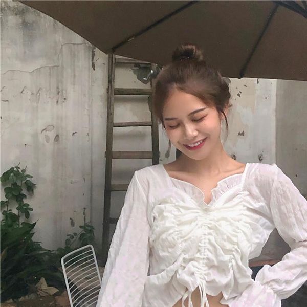 autumn womens shirts arrival french solid color white long sleeve lace up short shirt women slim fit v neck free
autumn womens shirts arrival french solid color white long sleeve lace up short shirt women slim fit v neck free