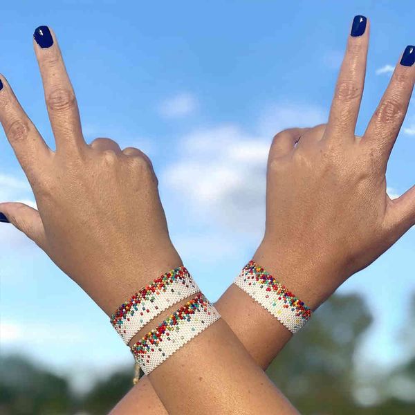 go2boho miyuki bracelet bohemian rainbow bracelets girl colorful pulsera handmade woven jewelry gift adjustable jewellery, Golden;silver
go2boho miyuki bracelet bohemian rainbow bracelets girl colorful pulsera handmade woven jewelry gift adjustable jewellery, Golden;silver