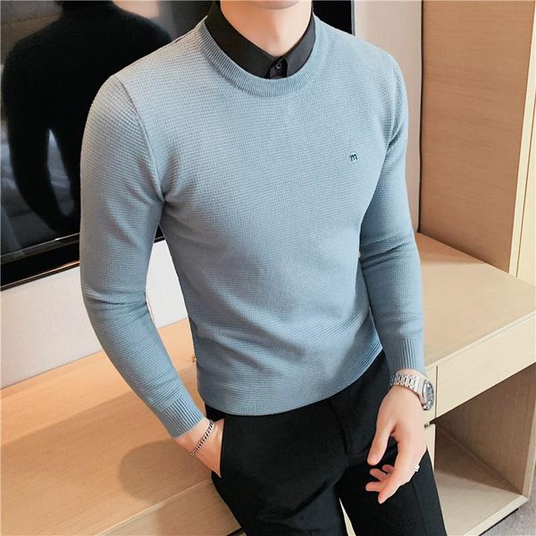 men's sweaters autumn winter fashion fake-2pieces long sleeve sweater men clothing slim fit casual knitted pullovers pull homme, White;black
men's sweaters autumn winter fashion fake-2pieces long sleeve sweater men clothing slim fit casual knitted pullovers pull homme, White;black
