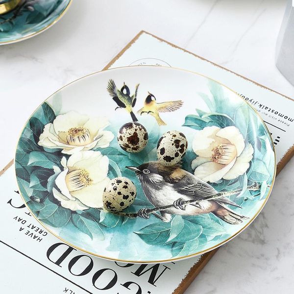 flower and bird pattern bone china dinner plate steak breakfast home western dessert fruit dishes & plates
flower and bird pattern bone china dinner plate steak breakfast home western dessert fruit dishes & plates