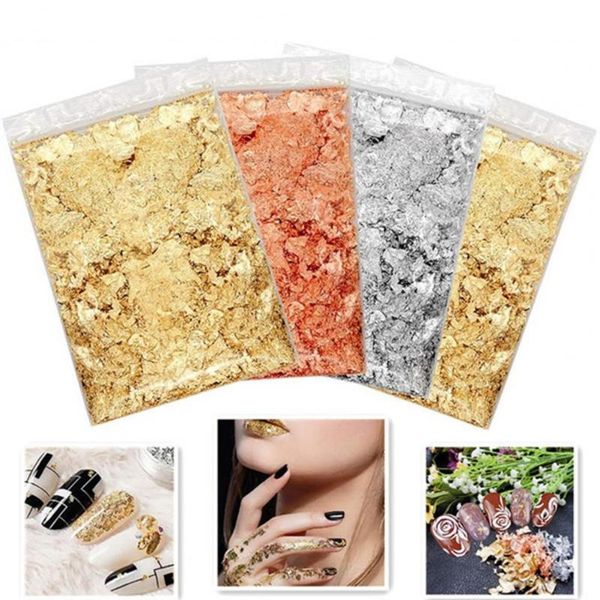 nail glitter nails aluminium foil crushed diy chipped metal flakes for salon, Silver;gold
nail glitter nails aluminium foil crushed diy chipped metal flakes for salon, Silver;gold