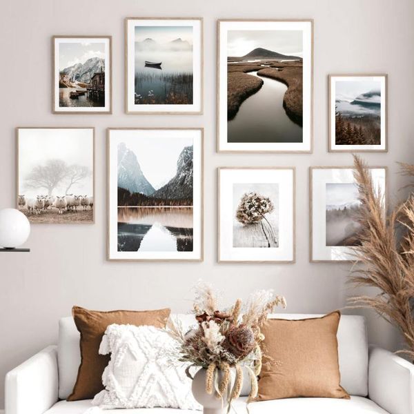 paintings mountain lake reflection fog forest boat river nordic poster wall art print canvas painting pictures for living room decor
paintings mountain lake reflection fog forest boat river nordic poster wall art print canvas painting pictures for living room decor