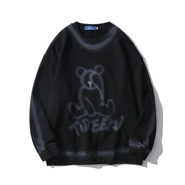 men's hoodies & sweatshirts graffiti bear print tie dye streetwear hip hop casual pullover mens harajuku fashion outwear, Black
men's hoodies & sweatshirts graffiti bear print tie dye streetwear hip hop casual pullover mens harajuku fashion outwear, Black