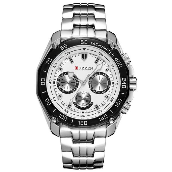 wristwatches fashion mens luxury classic dial quartz watch for life waterproof business with steel wristband, Slivery;brown
wristwatches fashion mens luxury classic dial quartz watch for life waterproof business with steel wristband, Slivery;brown