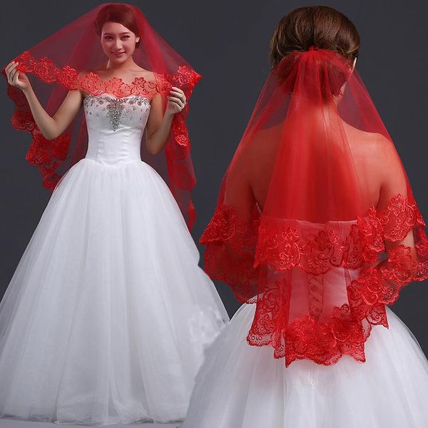 bridal veils 2021 women 150cm short wedding veil white one layer lace flower edge appliques ivory red, Black
bridal veils 2021 women 150cm short wedding veil white one layer lace flower edge appliques ivory red, Black