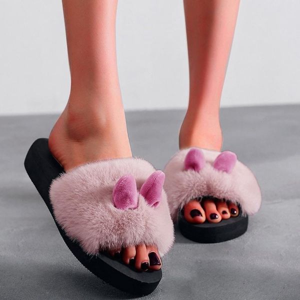 slippers fashion indoor ear home slipper women shoes slip-on open toe flat warm winter for female bedroom pantoufles, Black
slippers fashion indoor ear home slipper women shoes slip-on open toe flat warm winter for female bedroom pantoufles, Black