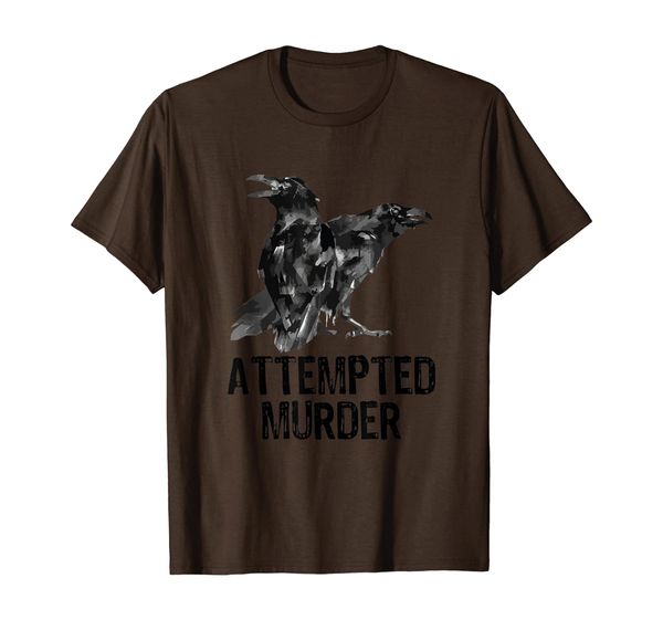 attempted murder crows ravens funny crow shirt birds shirt t-shirt, White;black
attempted murder crows ravens funny crow shirt birds shirt t-shirt, White;black