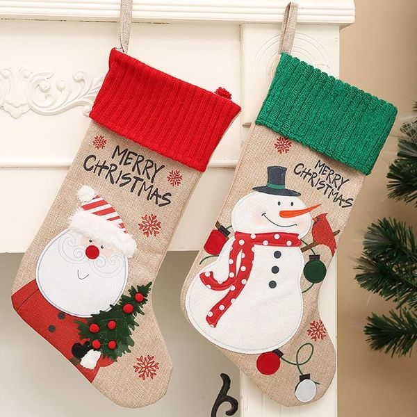 christmas decorations red green linen stockings candy santa claus snowman socks year navidad holiday xmas gift 2pcs
christmas decorations red green linen stockings candy santa claus snowman socks year navidad holiday xmas gift 2pcs