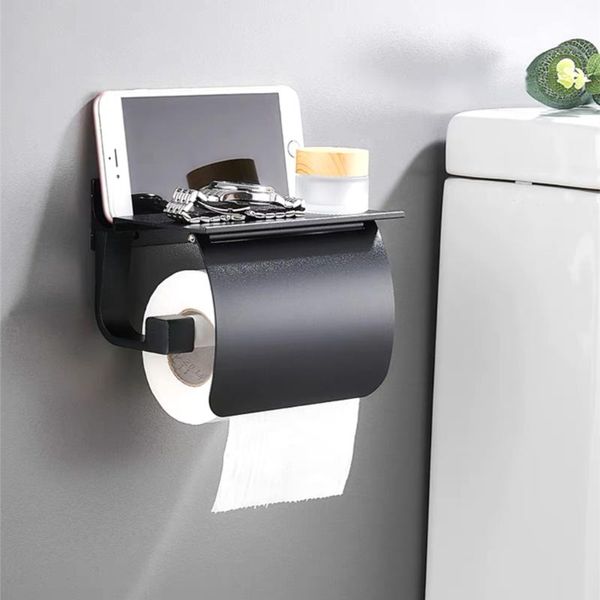 toilet paper holders black/silver holder aluminum bathroom hardware waterproof roll hook storage rack towel shelf with cover
toilet paper holders black/silver holder aluminum bathroom hardware waterproof roll hook storage rack towel shelf with cover