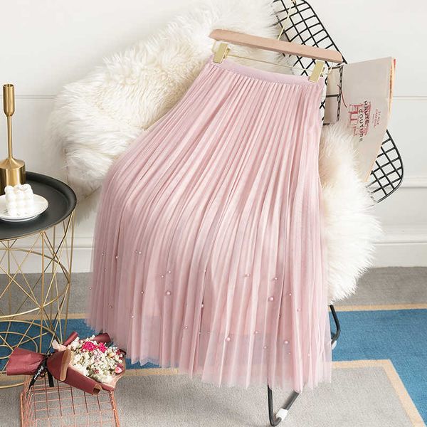 korean women skirts pleated for high waist lace beading woman mesh stretch midi faldas mujer moda 210604, Black
korean women skirts pleated for high waist lace beading woman mesh stretch midi faldas mujer moda 210604, Black