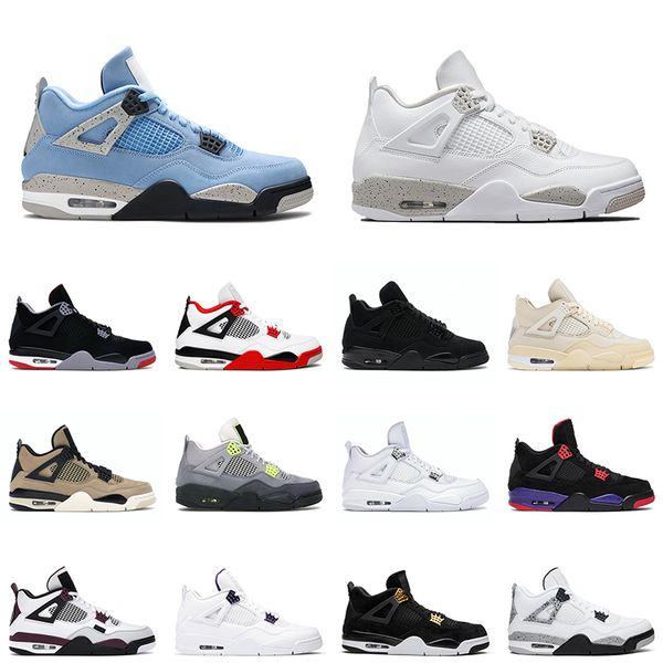 2021 university blue jumpman 4 basketball shoes men women 4s black cat fire red white oreo mens trainer sports sneakers, White;red
2021 university blue jumpman 4 basketball shoes men women 4s black cat fire red white oreo mens trainer sports sneakers, White;red