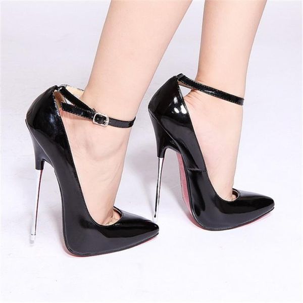 dress shoes 16cm heel womens pointy toe stilettos metal high heels pumps nightclub patent leather 4colors plus size, Black
dress shoes 16cm heel womens pointy toe stilettos metal high heels pumps nightclub patent leather 4colors plus size, Black