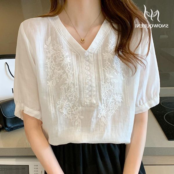 women's jackets ramie white embroidered shirt summer 2021 v-neck pullover, Black;brown
women's jackets ramie white embroidered shirt summer 2021 v-neck pullover, Black;brown