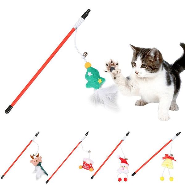cat toys cute christmas tree elk bell toy for pet interaction funny feather rods stick decompression accessories
cat toys cute christmas tree elk bell toy for pet interaction funny feather rods stick decompression accessories