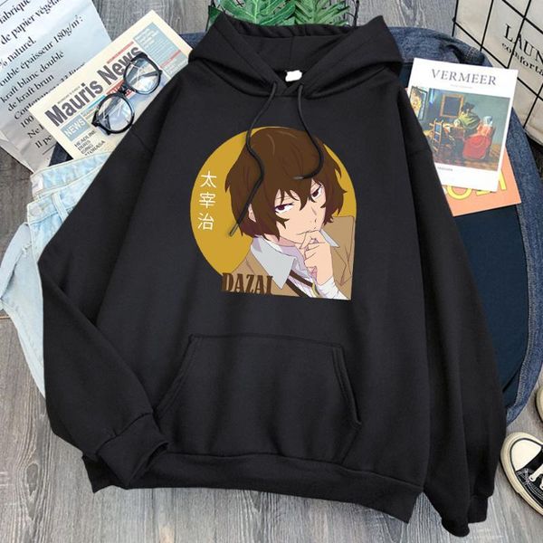 men's hoodies & sweatshirts osamu dazai bungo stray dogs print man sweatshirt harajuku fleece loose hoody streetwear cartoon comfortabl, Black
men's hoodies & sweatshirts osamu dazai bungo stray dogs print man sweatshirt harajuku fleece loose hoody streetwear cartoon comfortabl, Black