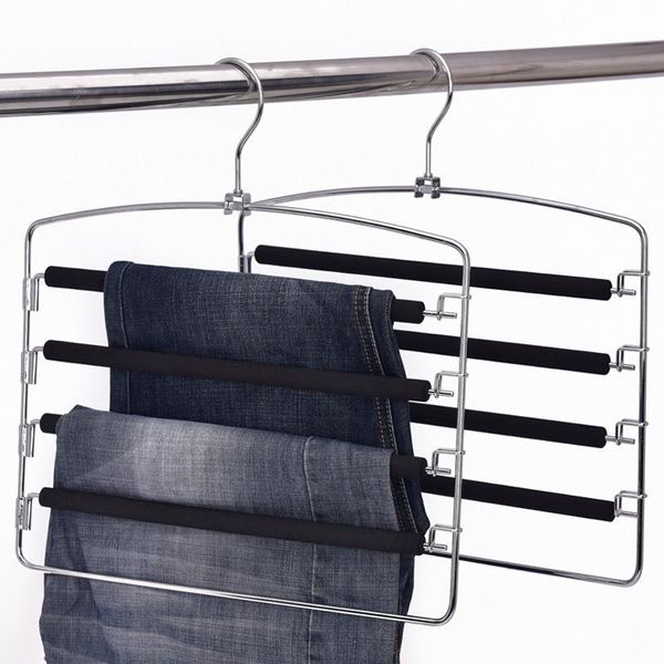 pants hanger black multi hangers with pant non-slip foam padded layers swing arm space saver storage slack & racks
pants hanger black multi hangers with pant non-slip foam padded layers swing arm space saver storage slack & racks