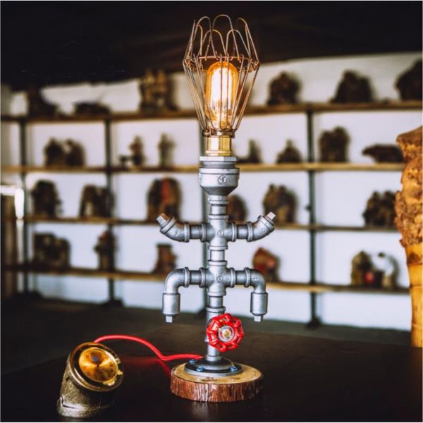 furniture accessories industrial robot creative table lamp water pipe iron no dimmable edison retro handwheel switch desk
furniture accessories industrial robot creative table lamp water pipe iron no dimmable edison retro handwheel switch desk