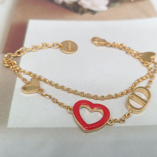 dijia red love letter gold temperament women's bracelet fashion brass material exquisite girl jewelry, Golden;silver
dijia red love letter gold temperament women's bracelet fashion brass material exquisite girl jewelry, Golden;silver