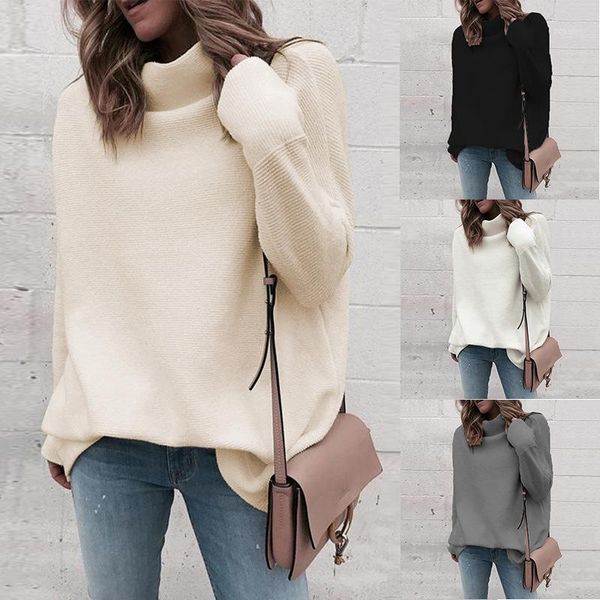 women's sweaters 3xl 4xl 5xl plus size turtleneck sweater solid color loose women jumper with casual ladies female 2021, White;black
women's sweaters 3xl 4xl 5xl plus size turtleneck sweater solid color loose women jumper with casual ladies female 2021, White;black