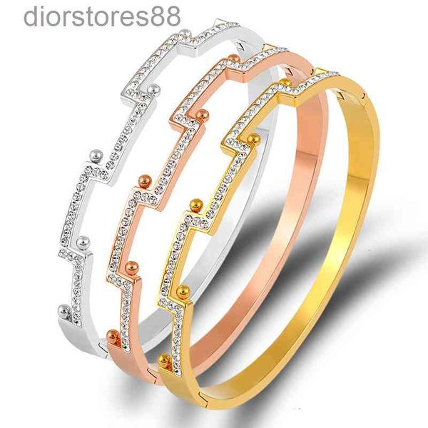 bangles bracelet japan and south korea three color popular diamond inlaid titanium steel trend stainless jewelry women's, Black
bangles bracelet japan and south korea three color popular diamond inlaid titanium steel trend stainless jewelry women's, Black