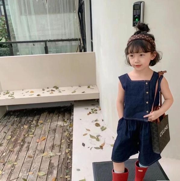 clothing sets 2021 korea style girls 2 pcs set denim vest+pants summer cotton kids suit 2-7 years yu256, White
clothing sets 2021 korea style girls 2 pcs set denim vest+pants summer cotton kids suit 2-7 years yu256, White