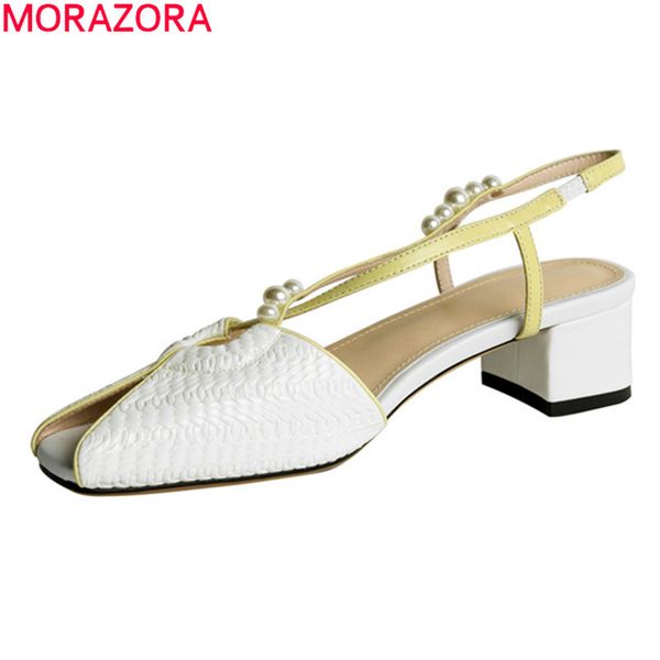 morazora brand summer women sandals genuine leather classic ladies shoes thick heels square toe dress shoes white 210506, Black
morazora brand summer women sandals genuine leather classic ladies shoes thick heels square toe dress shoes white 210506, Black