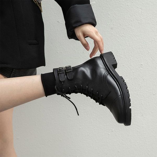 boots autumn/winter 2021 boot women british wind 100 thick bottom korean version with short fashion thin, Black
boots autumn/winter 2021 boot women british wind 100 thick bottom korean version with short fashion thin, Black