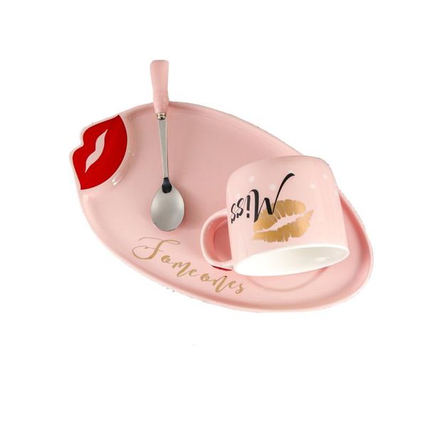 cups & saucers red lip ceramic europe creative cup and saucer romantic pink living room ornaments gift tasse a cafe home decore ec50bd 
cups & saucers red lip ceramic europe creative cup and saucer romantic pink living room ornaments gift tasse a cafe home decore ec50bd