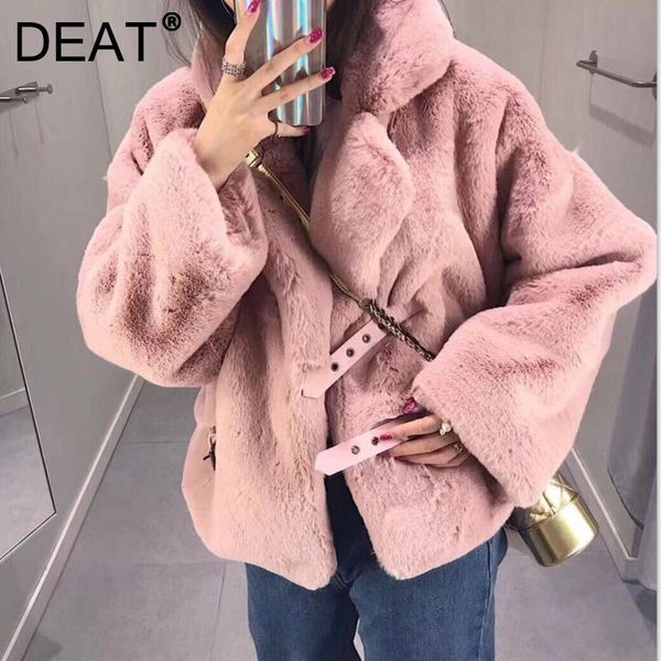 women's fur & faux deat 2021 winter arrivals lapel long sleeve coat warm temperament fashionable jacket 11d3492, Black
women's fur & faux deat 2021 winter arrivals lapel long sleeve coat warm temperament fashionable jacket 11d3492, Black