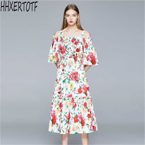 summer holiday dress runway women floral print flare sleeve slash neck elastic 210531, Black;gray
summer holiday dress runway women floral print flare sleeve slash neck elastic 210531, Black;gray