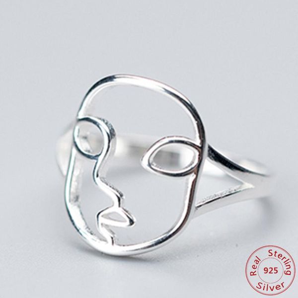 cluster rings original design human face for women real 925 sterling silver ring hollow out shape engagement statement jewelry, Golden;silver
cluster rings original design human face for women real 925 sterling silver ring hollow out shape engagement statement jewelry, Golden;silver