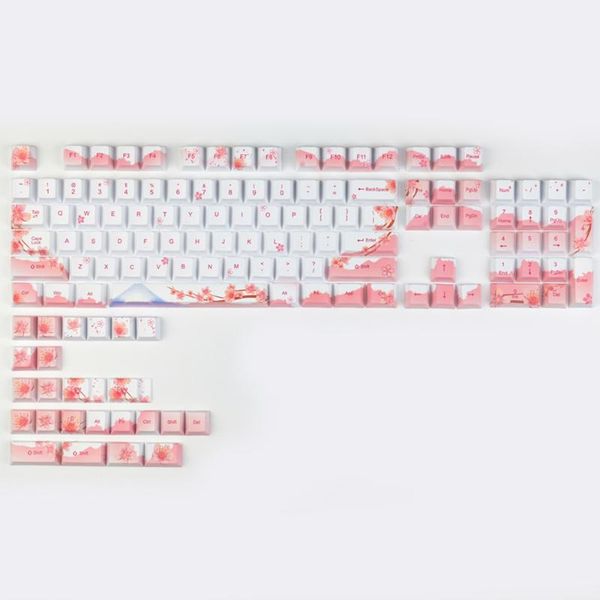 keyboards mount fuji cherry blossoms design pink white keycaps for mx switch mechanical keyboard 60 84 96 profile pbt keycap
keyboards mount fuji cherry blossoms design pink white keycaps for mx switch mechanical keyboard 60 84 96 profile pbt keycap