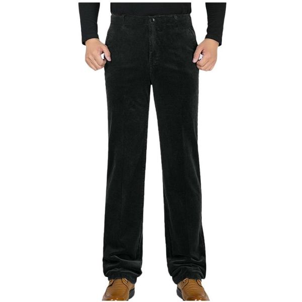 men's pants klv men fashion winter casual solid color straight plush trousers business loose long, Black
men's pants klv men fashion winter casual solid color straight plush trousers business loose long, Black