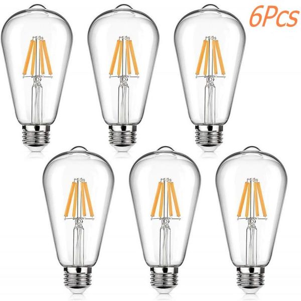 bulbs 6 pcs e27 retro edison light bulb 4w 6w 8w 220v vintage warm white filament lamp home decor st64
bulbs 6 pcs e27 retro edison light bulb 4w 6w 8w 220v vintage warm white filament lamp home decor st64
