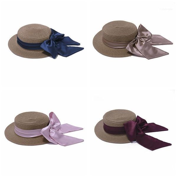 children's straw hat summer outing sunscreen flat sun caps solid color bowknot toddler outdoor beach bonnet birthday gifts & hats1, Yellow
children's straw hat summer outing sunscreen flat sun caps solid color bowknot toddler outdoor beach bonnet birthday gifts & hats1, Yellow