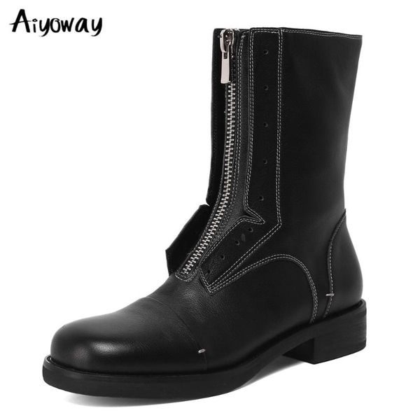 boots aiyoway army combat ankle chunkhigh heels women zipper autumn winter shoes daily fashion footwear size 34-40, Black
boots aiyoway army combat ankle chunkhigh heels women zipper autumn winter shoes daily fashion footwear size 34-40, Black