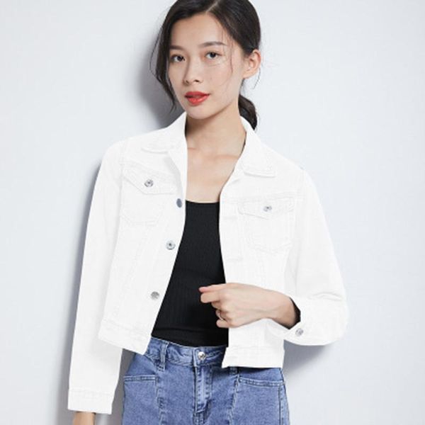 women's jackets denim jacket short korean version of the candy color wild student autumn temperament long sleeve, Black;brown
women's jackets denim jacket short korean version of the candy color wild student autumn temperament long sleeve, Black;brown