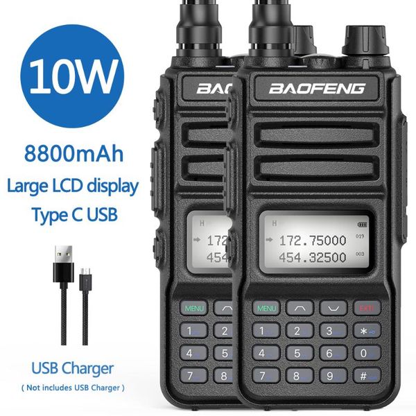 walkie talkie 2pcs baofeng uv-15r 10w 8800mah high power 999 channel dual band uhf vhf radios transmitter typ-c jack upgrade 5r
walkie talkie 2pcs baofeng uv-15r 10w 8800mah high power 999 channel dual band uhf vhf radios transmitter typ-c jack upgrade 5r