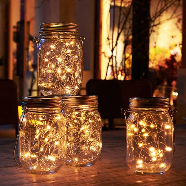 solar powered mason jar lid 20leds fairy string light hanging party garden home decor - warm white
solar powered mason jar lid 20leds fairy string light hanging party garden home decor - warm white