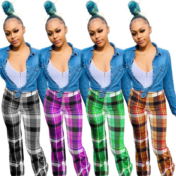 sy8035 women's classic plaid printing casual fashion flared pants, Black;white
sy8035 women's classic plaid printing casual fashion flared pants, Black;white