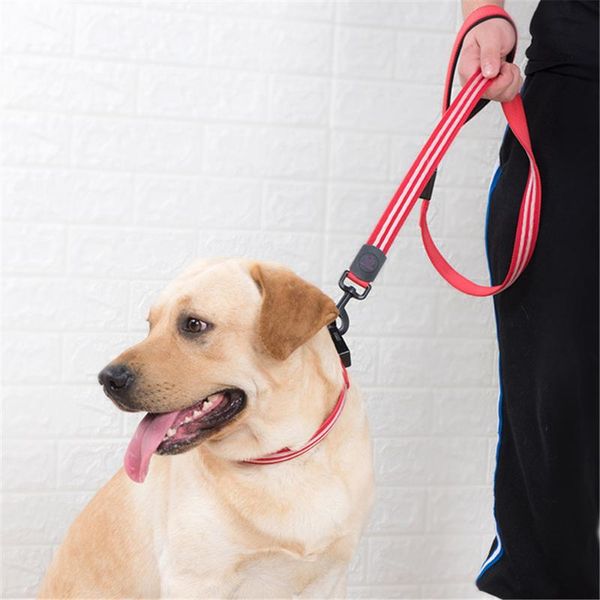 dog collars & leashes reflective nylon light strap collar leash set adjustable puppy harness lead usb charging safety night glowing led pets
dog collars & leashes reflective nylon light strap collar leash set adjustable puppy harness lead usb charging safety night glowing led pets