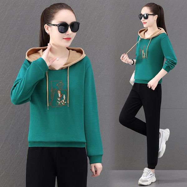 women's two piece pants 2021 spring hooded sweatshirt sports suit plus size fashion loose 2 sets female and hoodie running jogging, White
women's two piece pants 2021 spring hooded sweatshirt sports suit plus size fashion loose 2 sets female and hoodie running jogging, White