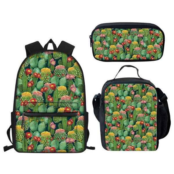 school bags elviswords customize 3 pcs/set cactus flower printing backpack for women boys girls kids book bag student schoolbag
school bags elviswords customize 3 pcs/set cactus flower printing backpack for women boys girls kids book bag student schoolbag