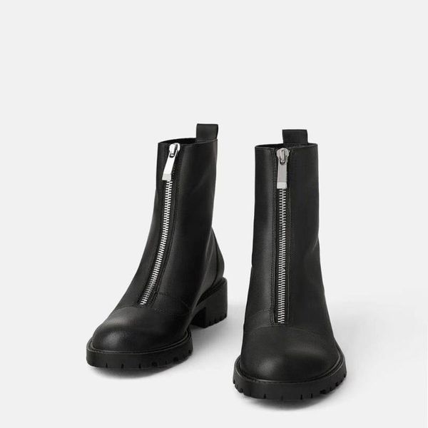 boots 2021 front zipper tube chunky-heel platform female wild british handsome dan xue, Black
boots 2021 front zipper tube chunky-heel platform female wild british handsome dan xue, Black