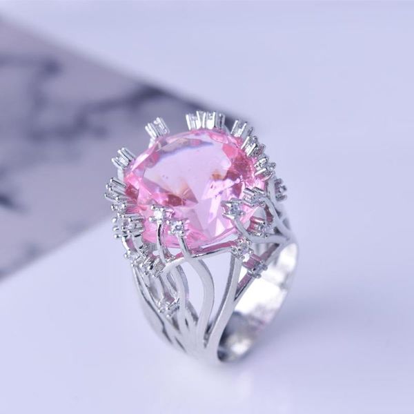 wedding rings luxury hyperbole charms women's big pink zircon stone ring flower fashion 9 25 engagement party jewelry gifts, Slivery;golden
wedding rings luxury hyperbole charms women's big pink zircon stone ring flower fashion 9 25 engagement party jewelry gifts, Slivery;golden
